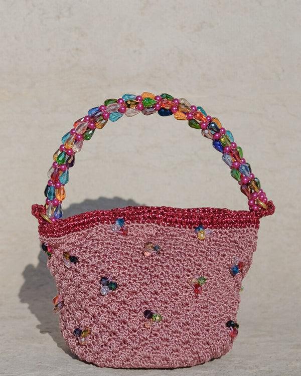 Suryo PEONIES BEAD EMBELLISHED SHOULDER BAG 〰️ Skittles