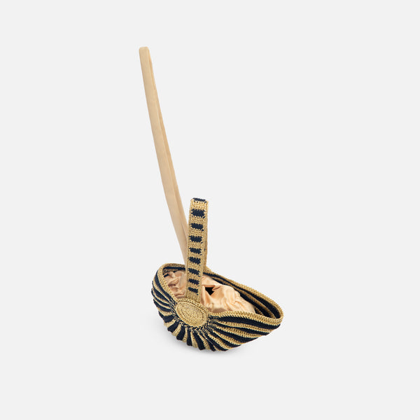 Suryo KULI SHOULDER BAG ~ BLACK & GOLD