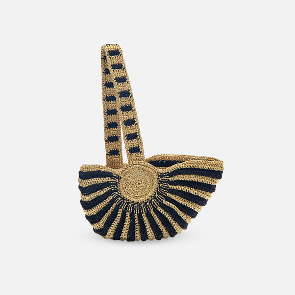 suryo KULI SHOULDER BAG ~ BLACK & GOLD