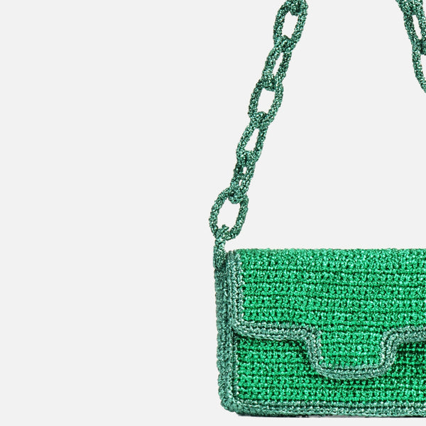 Suryo MIMPI CHAIN LINK BAG〰SEAWEED