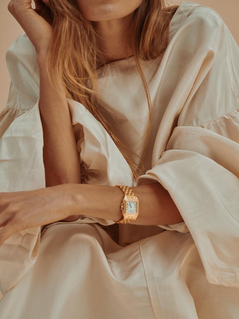 Suzie Kondi Balon Top In Silk Taffeta