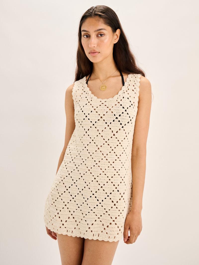 Suzie Kondi Chryssi Dress In Crochet Cotton