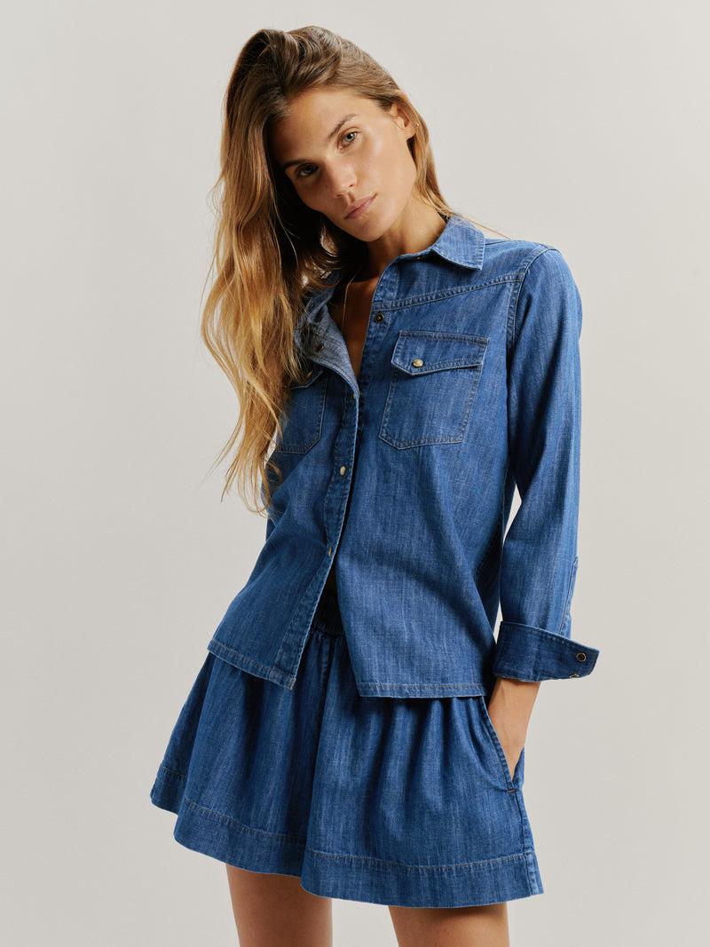 Suzie Kondi Dona Shirt In Denim