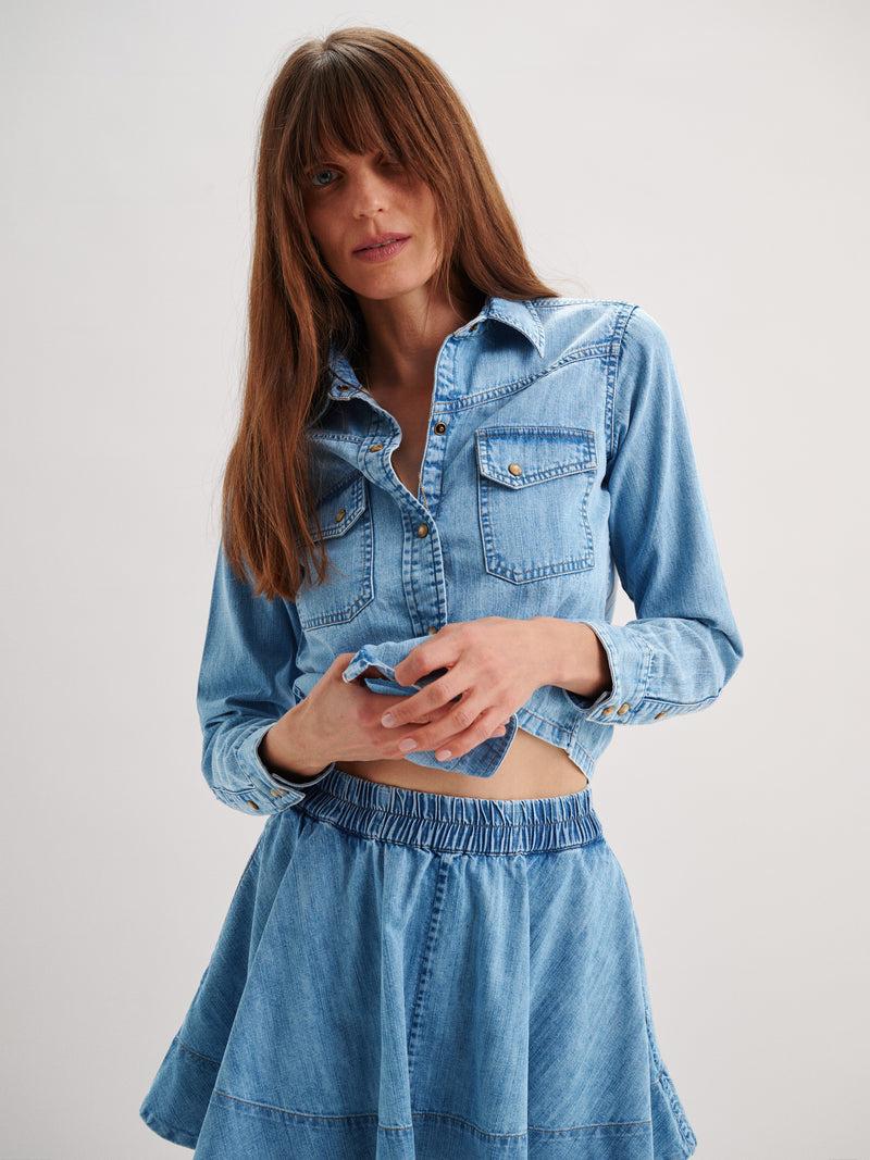 Suzie Kondi Dona Shirt In Denim