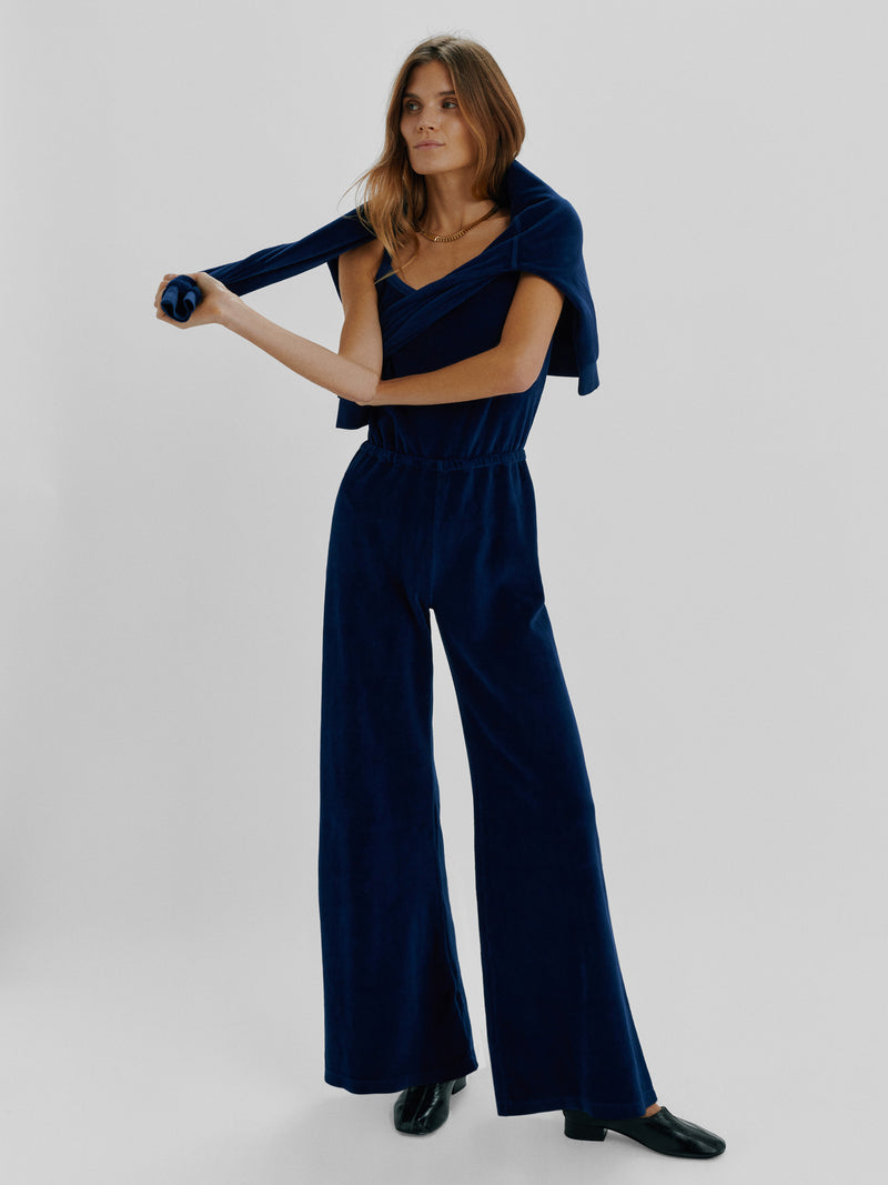 Suzie Kondi Elma Jumpsuit In Velour