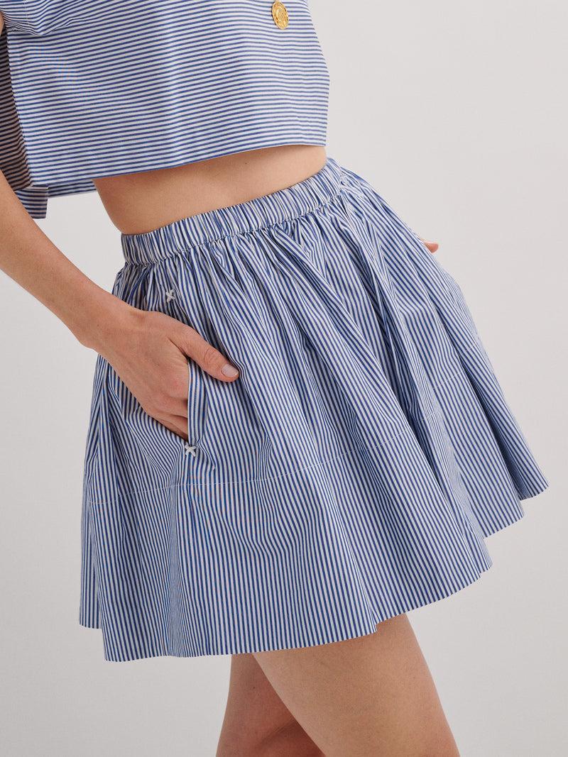 Suzie Kondi Fousta Skirt In Cotton Poplin
