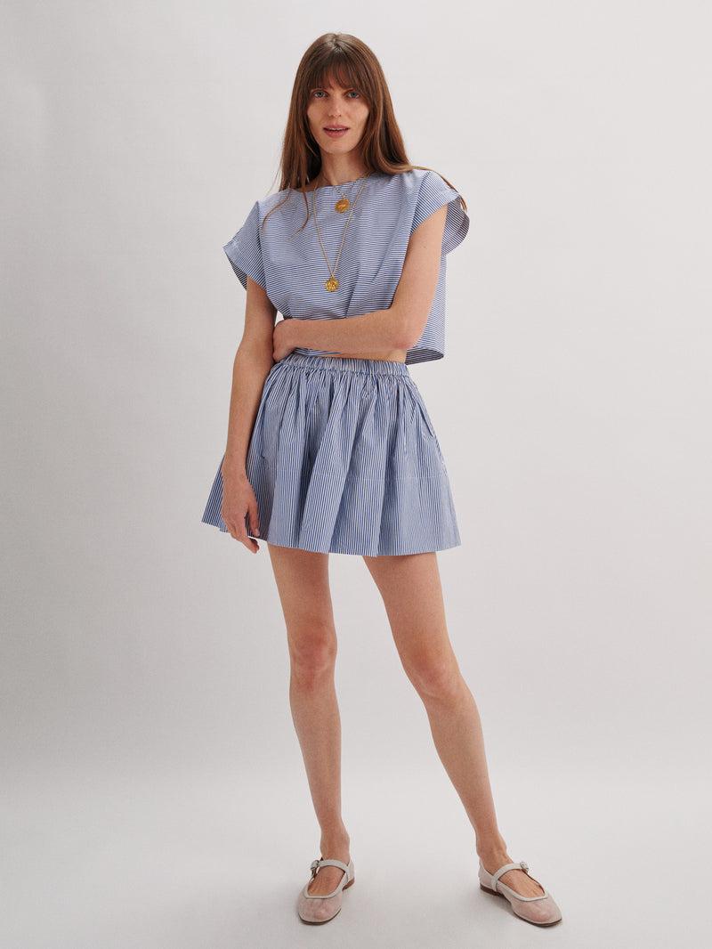 Suzie Kondi Fousta Skirt In Cotton Poplin