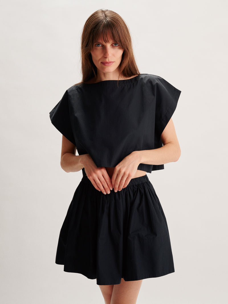 Suzie Kondi Fousta Skirt In Cotton Poplin
