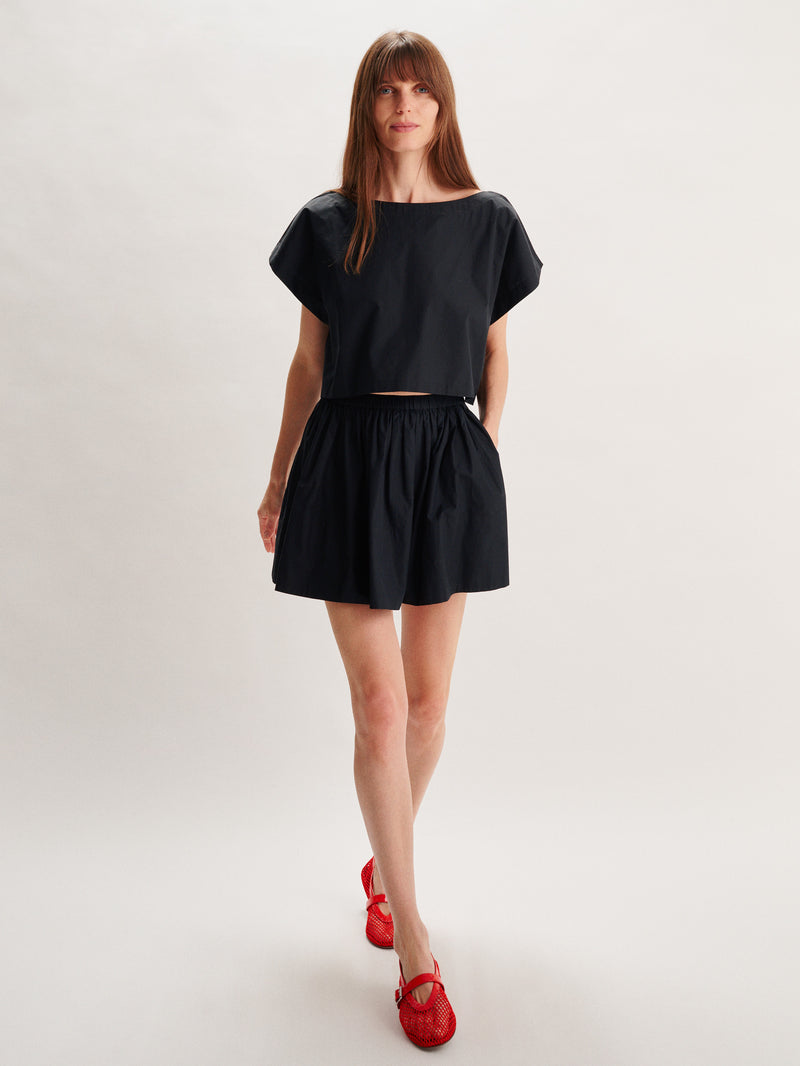Suzie Kondi Fousta Skirt In Cotton Poplin