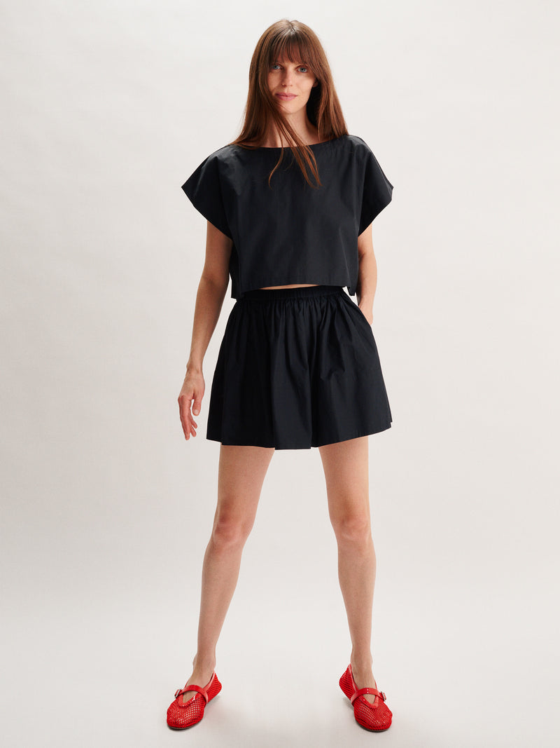 Suzie Kondi Fousta Skirt In Cotton Poplin