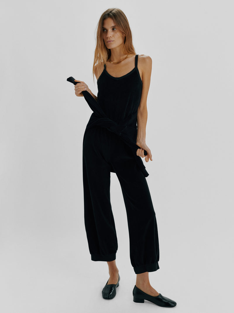 Suzie Kondi Giorgi Jumpsuit In Velour
