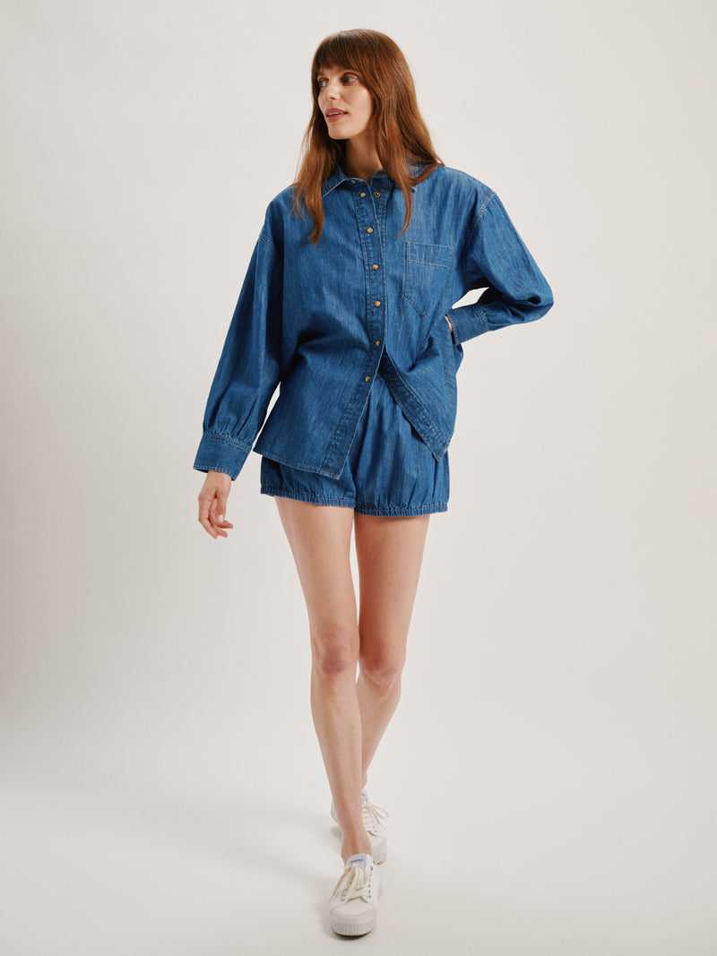 Suzie Kondi Hera Bloomers In Denim