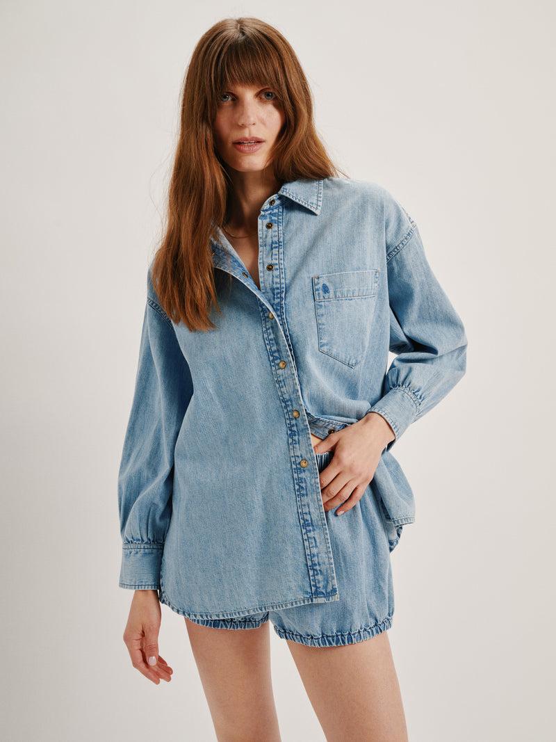 Suzie Kondi Hera Bloomers In Denim