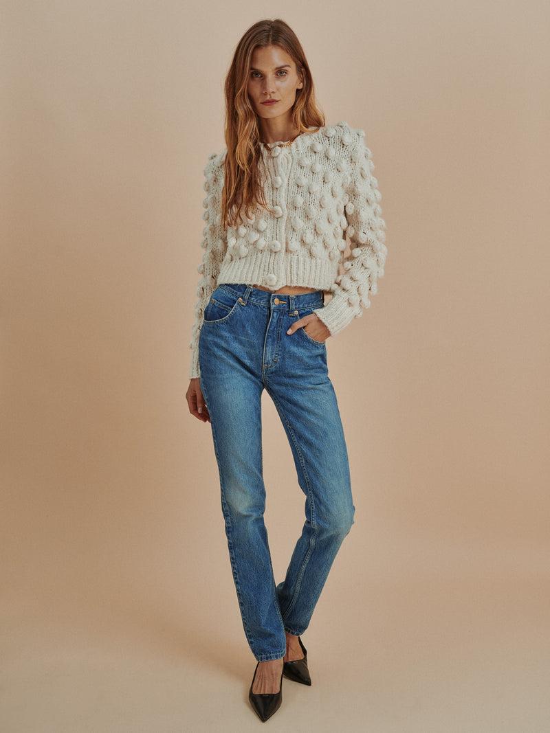 Suzie Kondi Juno Cardigan In Silk Cotton