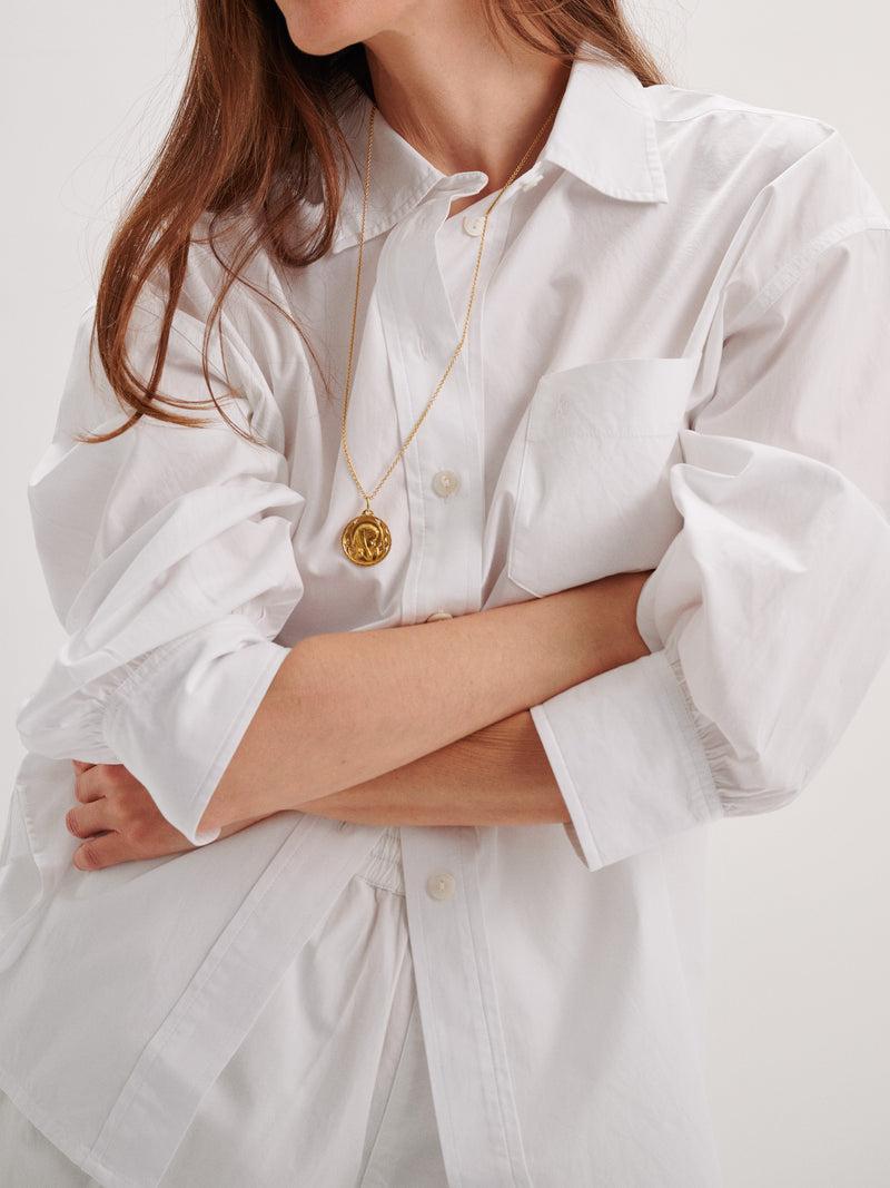 Suzie Kondi Kappa Shirt In Cotton Poplin