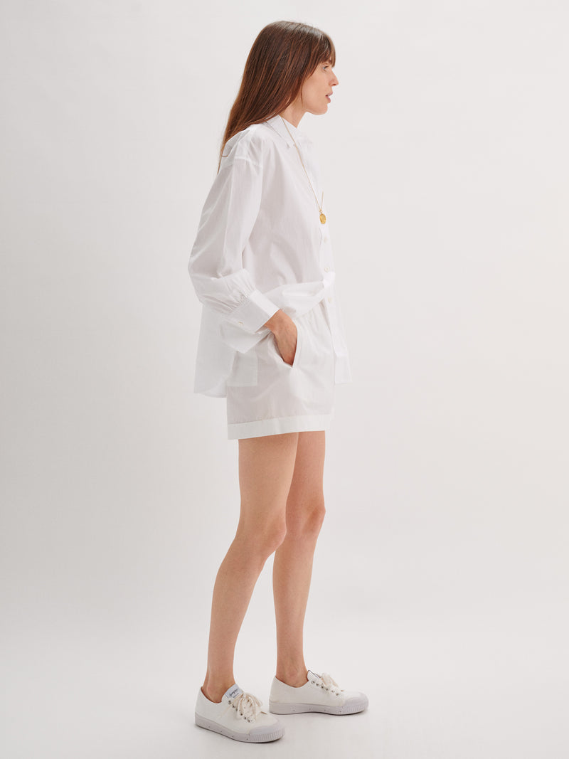 Suzie Kondi Kappa Shirt In Cotton Poplin