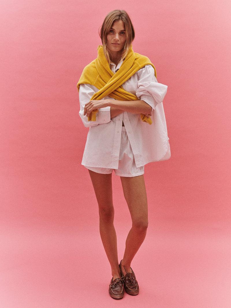 Suzie Kondi Kappa Shirt In Cotton Poplin