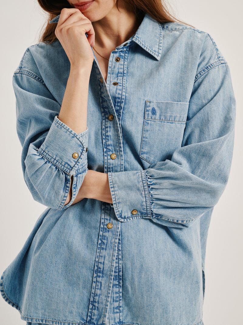 Suzie Kondi Kappa Shirt In Denim