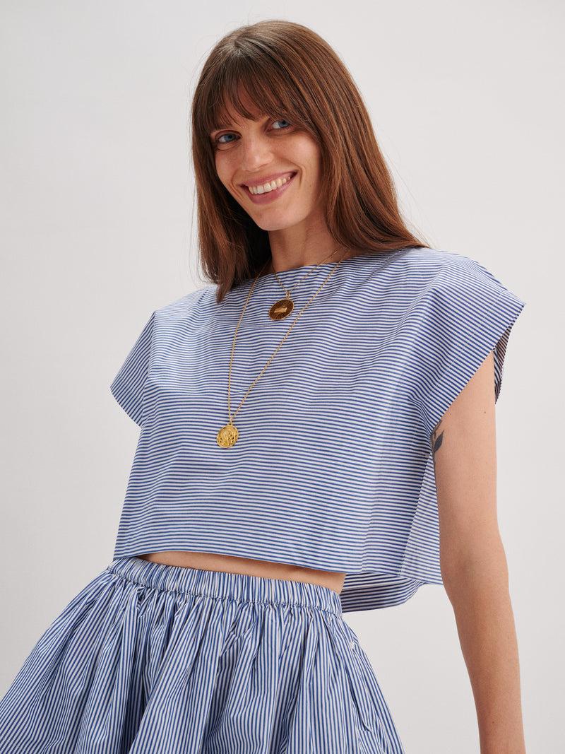 Suzie Kondi Kori Top In Cotton Poplin