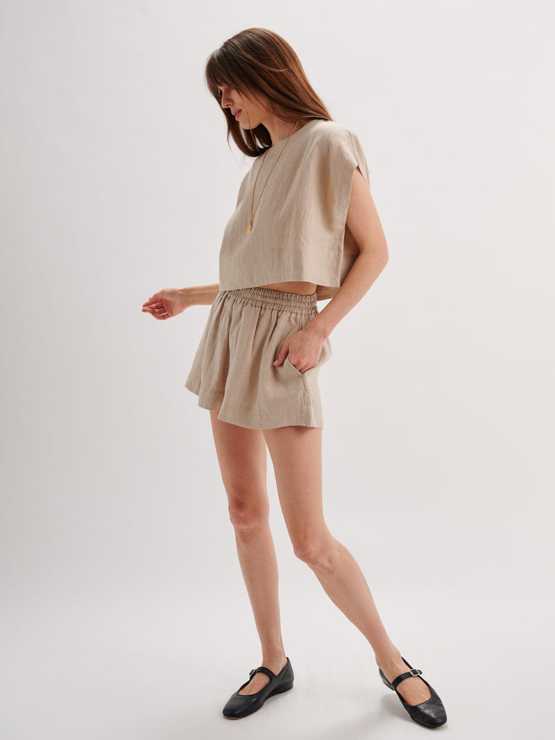 Suzie Kondi Kori Top In Linen
