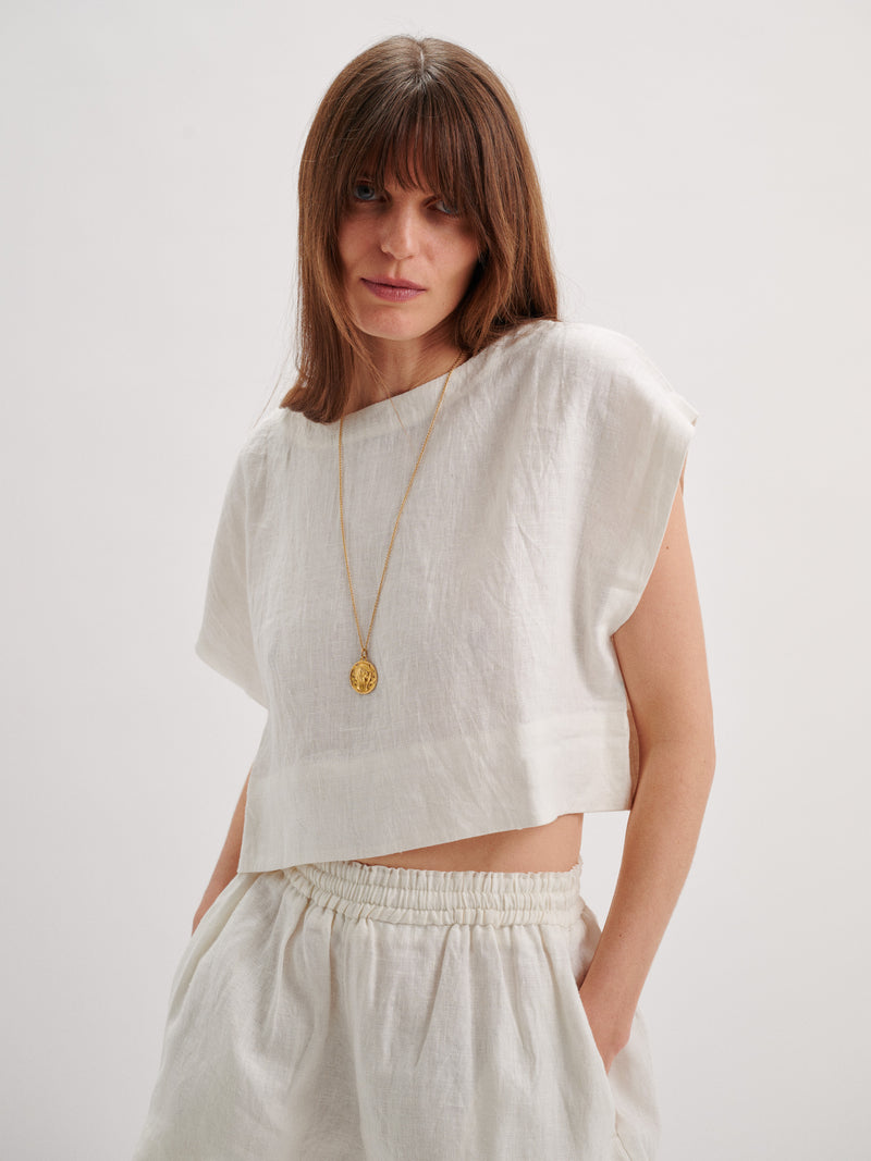 Suzie Kondi Kori Top In Linen