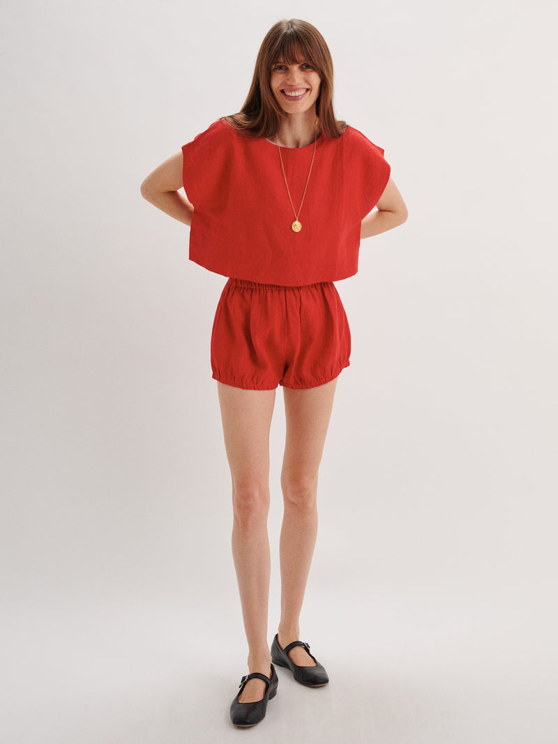 Suzie Kondi Kori Top In Linen