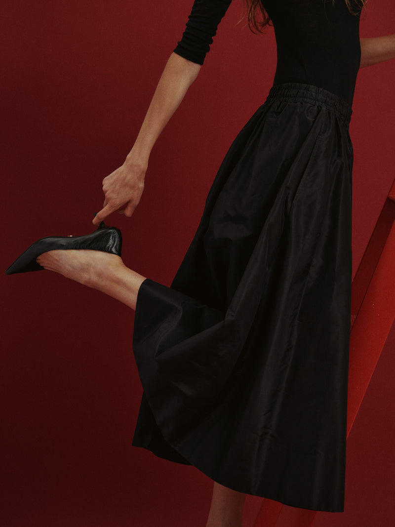 Suzie Kondi Koula Skirt In Silk Taffeta