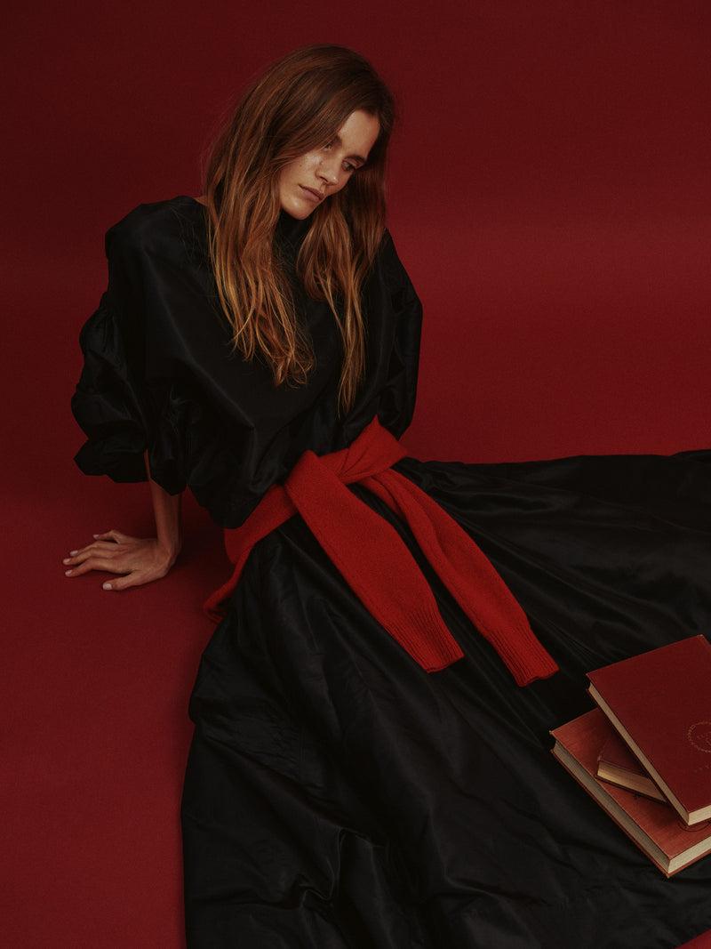 Suzie Kondi Koula Skirt In Silk Taffeta