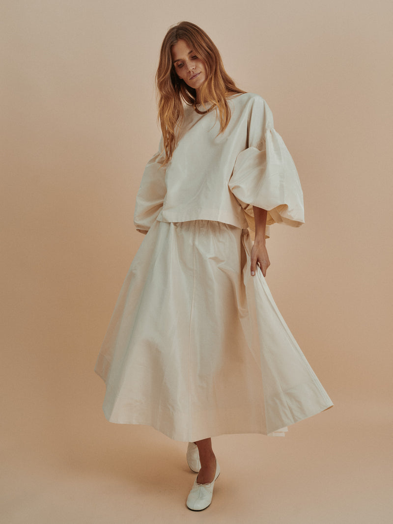 Suzie Kondi Koula Skirt In Silk Taffeta