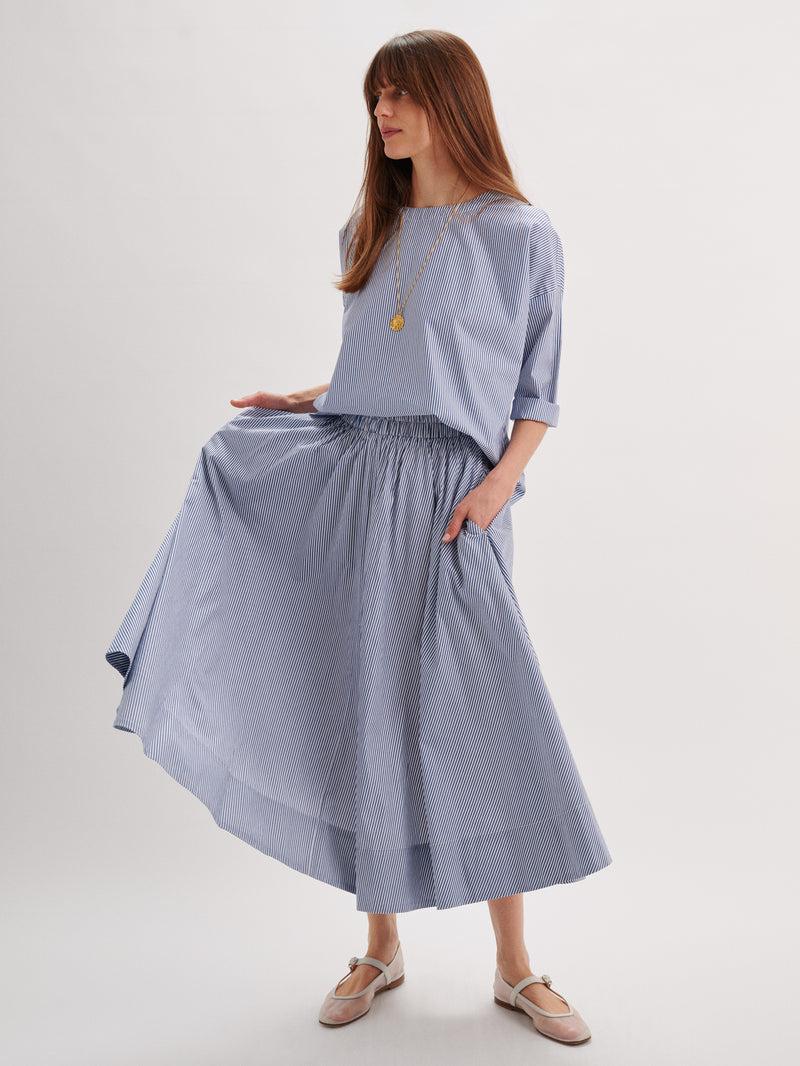 Suzie Kondi Kyria Skirt In Cotton Poplin