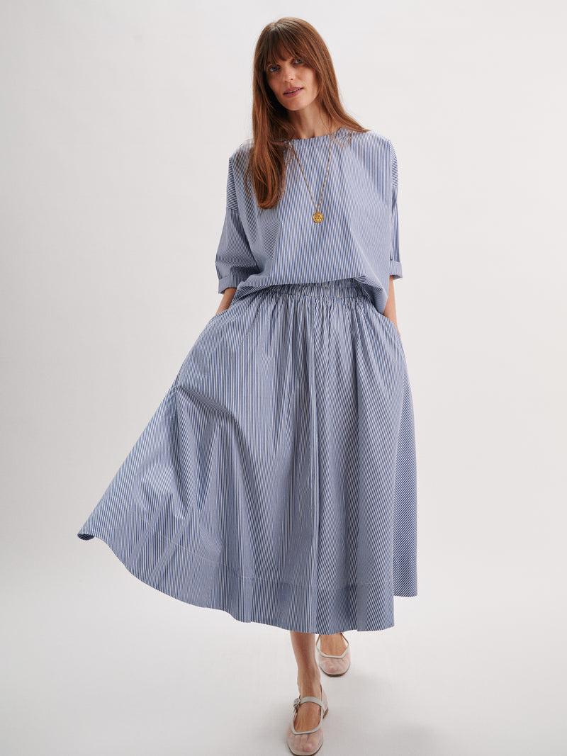 Suzie Kondi Kyria Skirt In Cotton Poplin