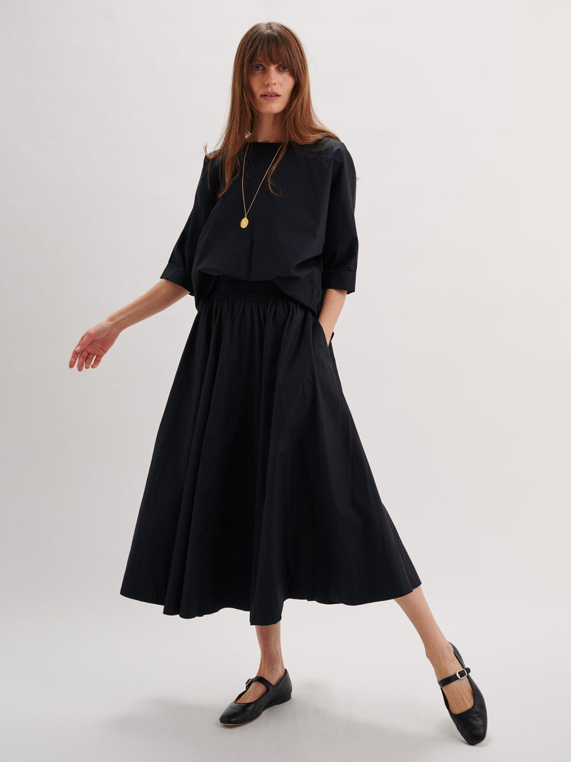 Suzie Kondi Kyria Skirt In Cotton Poplin