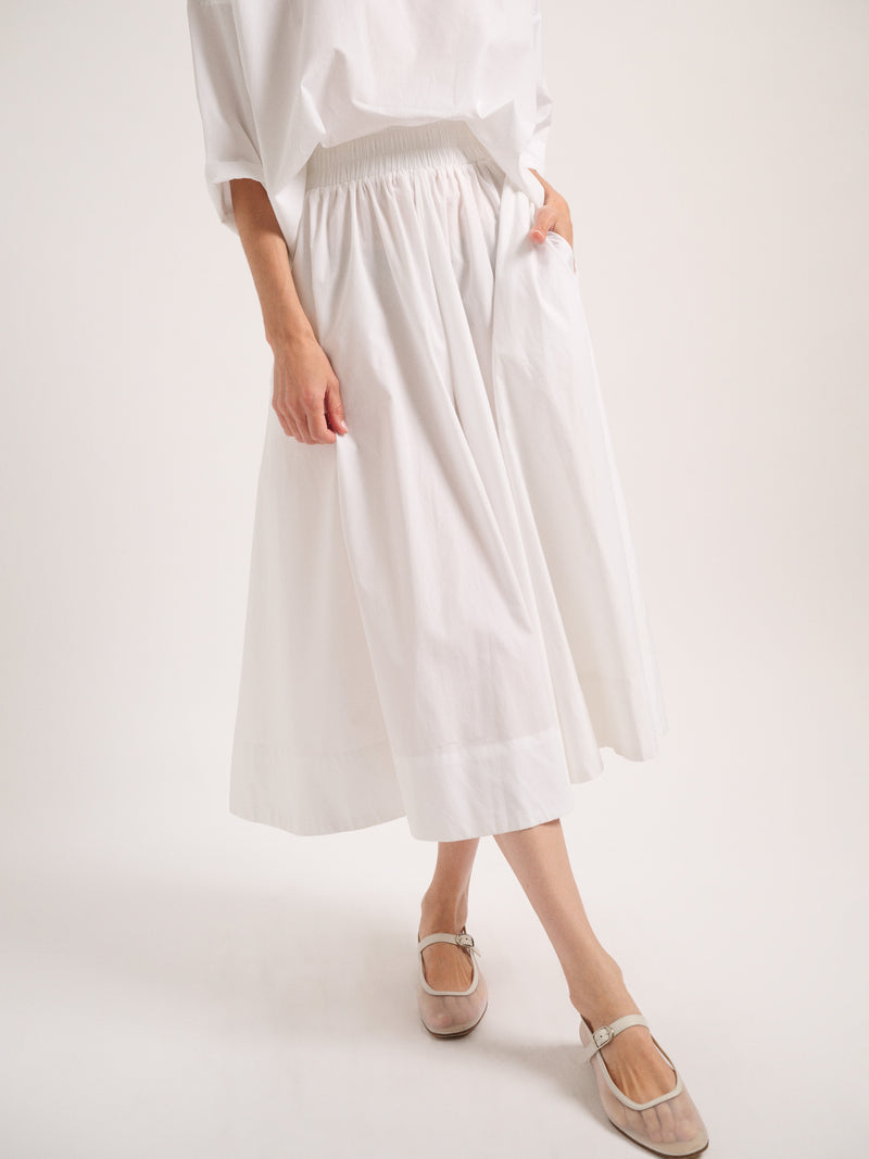 Suzie Kondi Kyria Skirt In Cotton Poplin