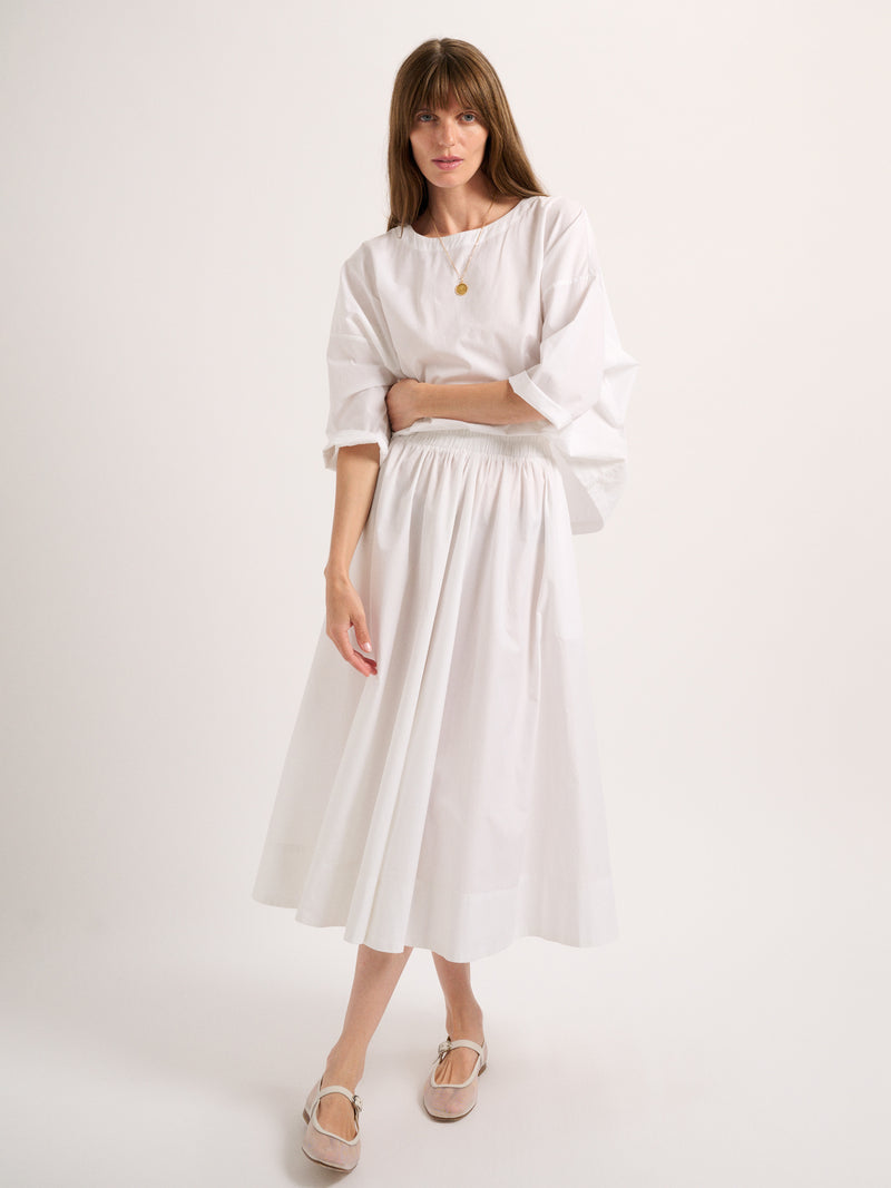 Suzie Kondi Kyria Skirt In Cotton Poplin