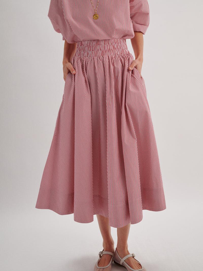 Suzie Kondi Kyria Skirt In Cotton Poplin