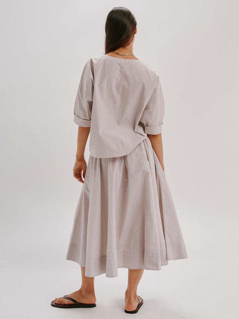 Suzie Kondi Kyria Skirt In Cotton Poplin