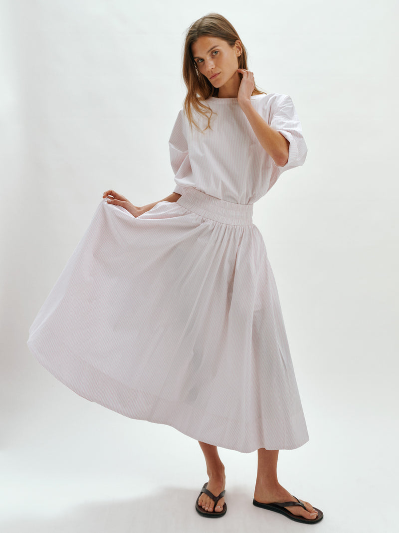Suzie Kondi Kyria Skirt In Cotton Poplin