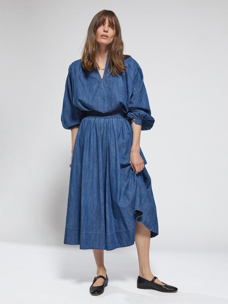 Suzie Kondi Kyria Skirt In Denim