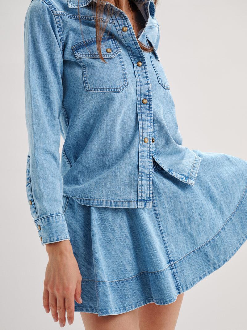 Suzie Kondi Lina Skirt In Denim