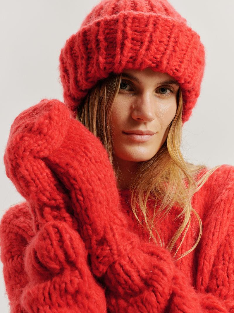 Suzie Kondi Mire Mittens In Cashmere