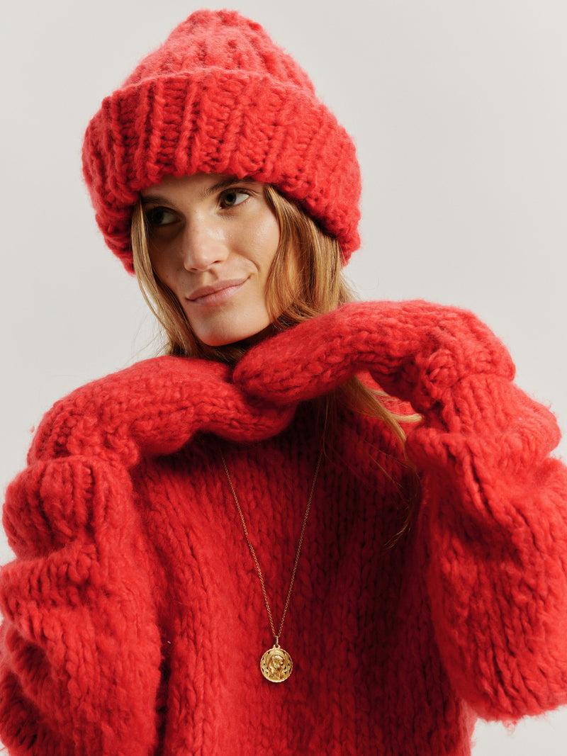 Suzie Kondi Mire Mittens In Cashmere