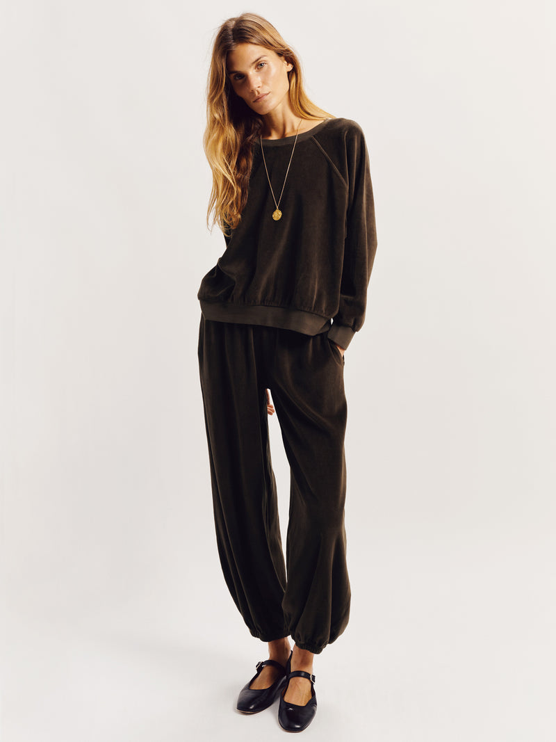 Suzie Kondi Paxos Pants In Velour