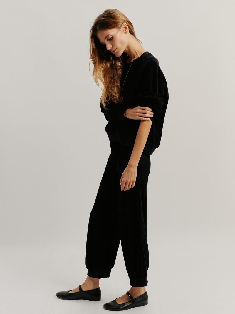 Suzie Kondi Samos Sweatshirt In Velour
