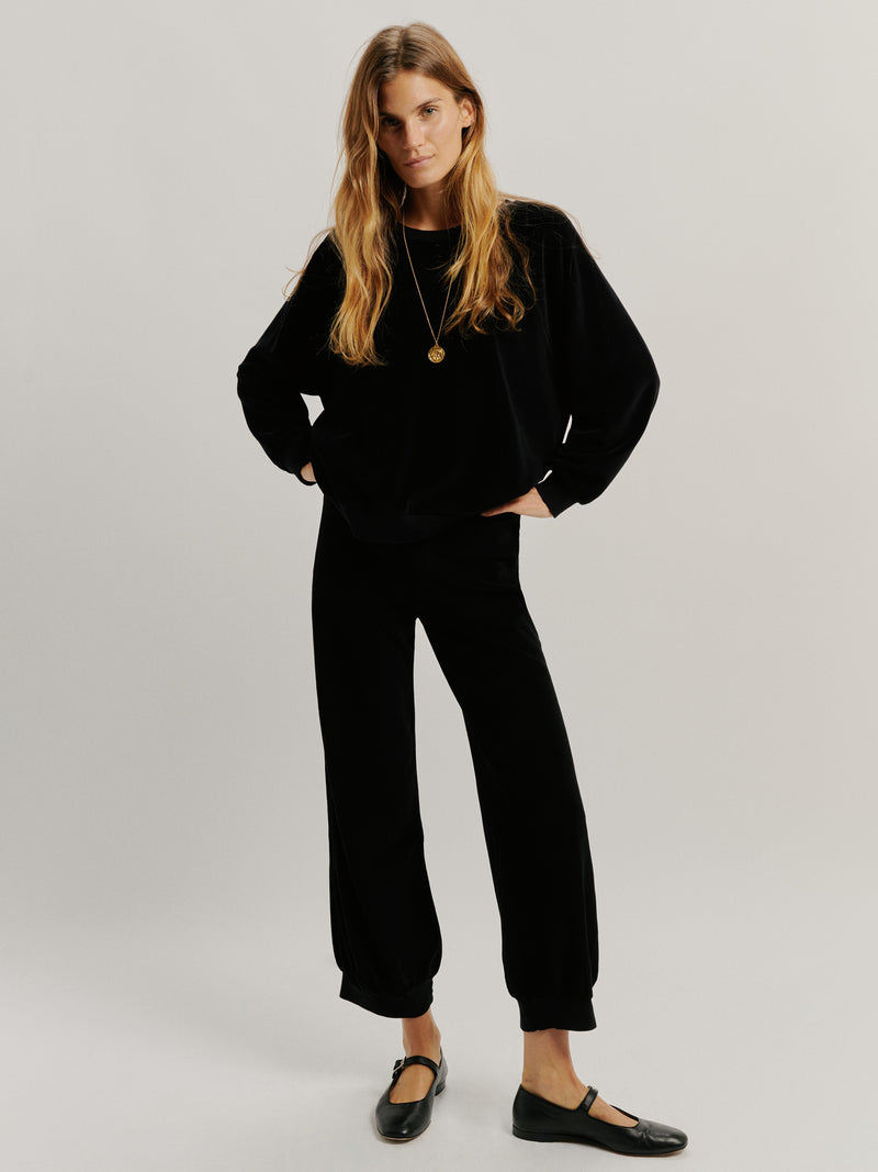 Suzie Kondi Samos Sweatshirt In Velour