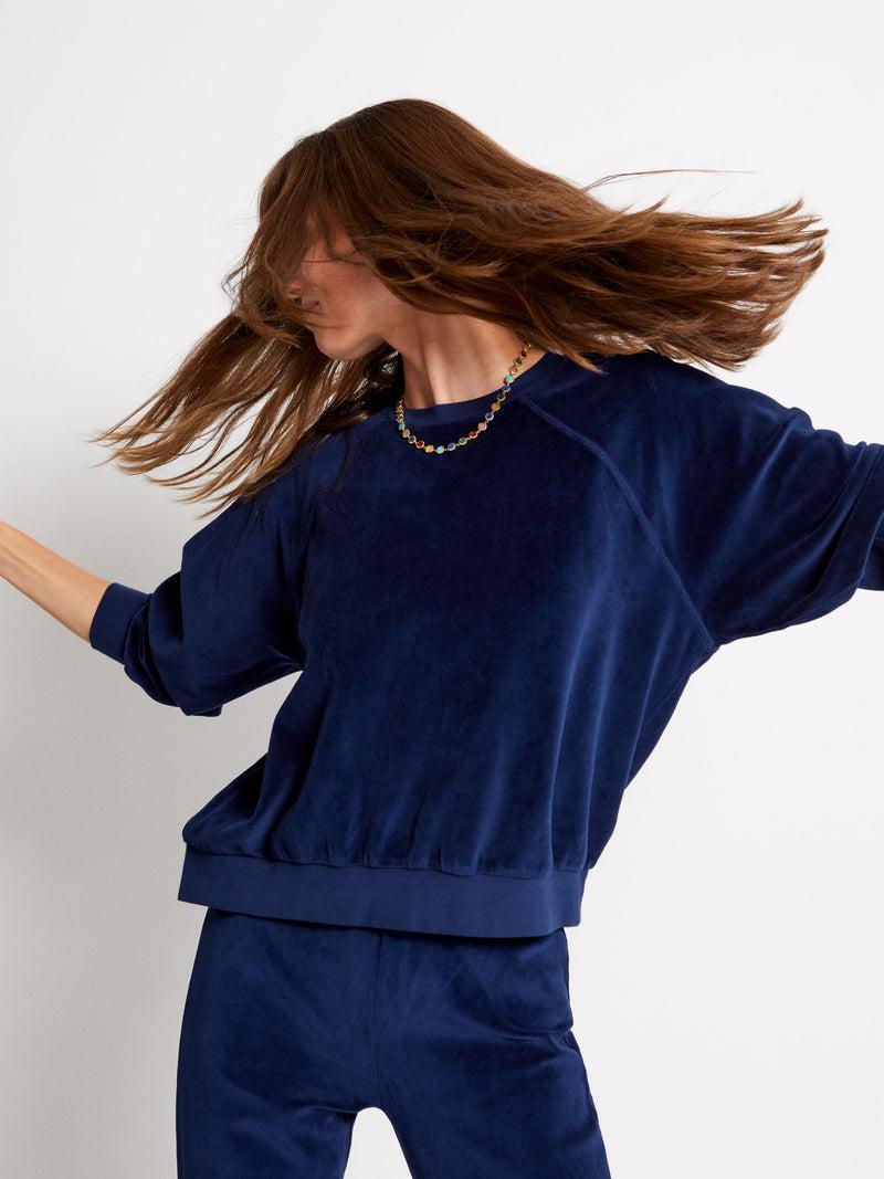 Suzie Kondi Samos Sweatshirt In Velour