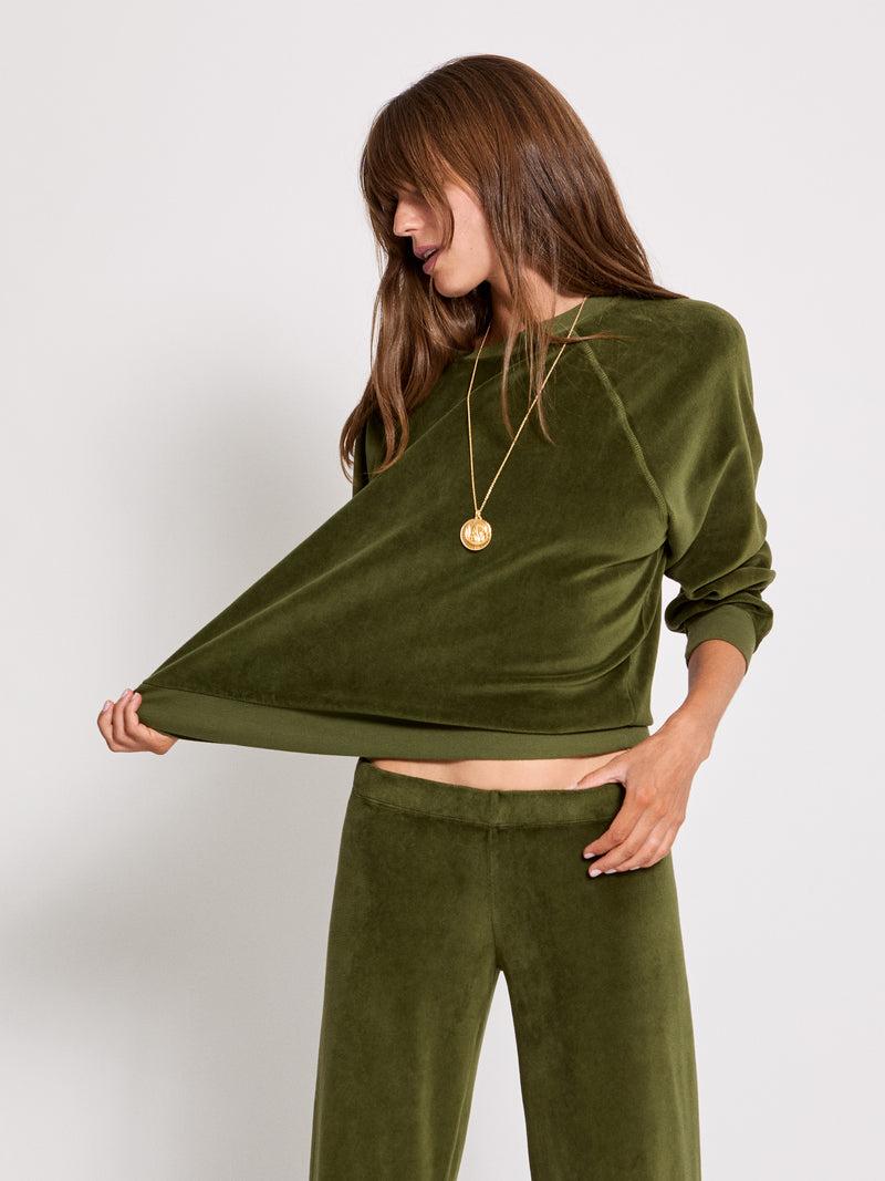 Suzie Kondi Samos Sweatshirt In Velour