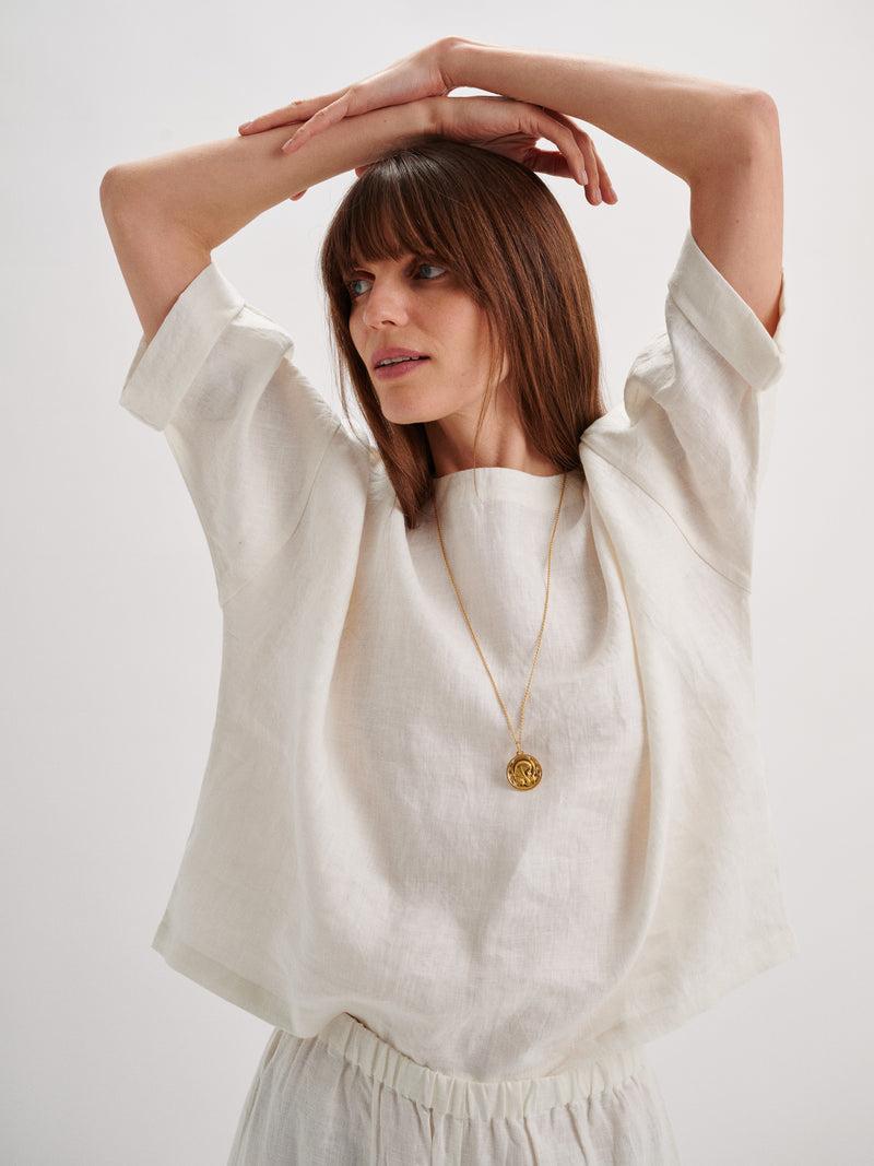 Suzie Kondi Saria Top In Linen