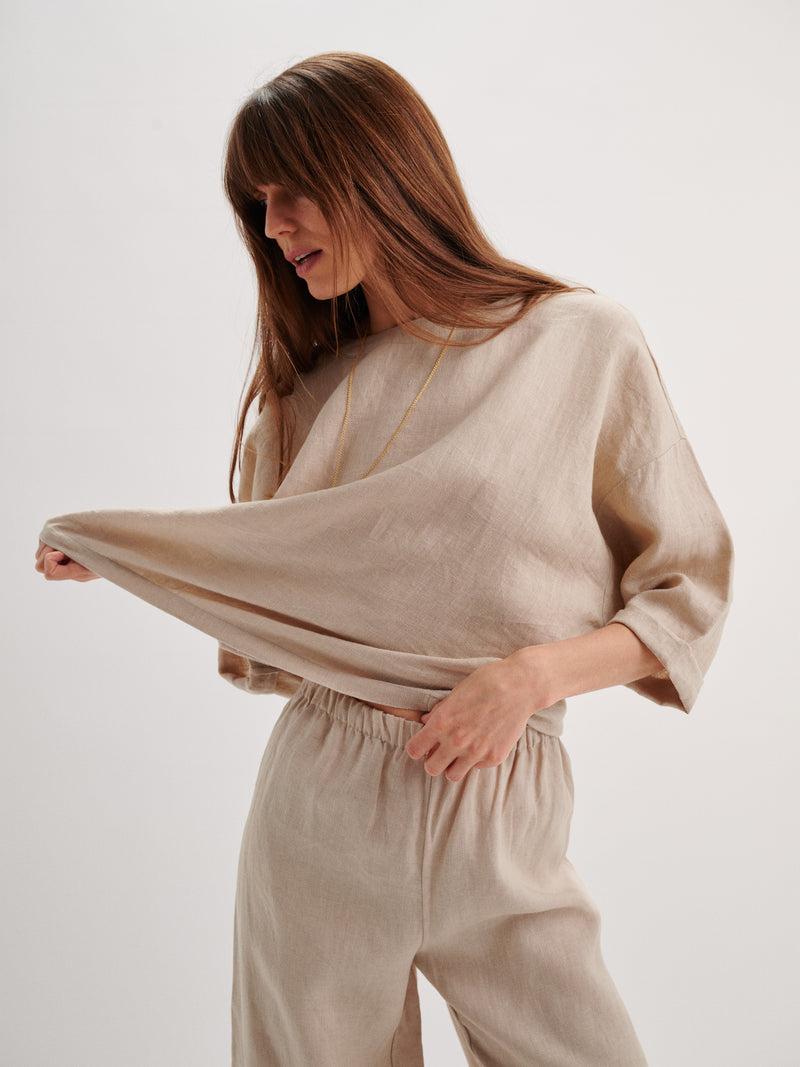 Suzie Kondi Saria Top In Linen