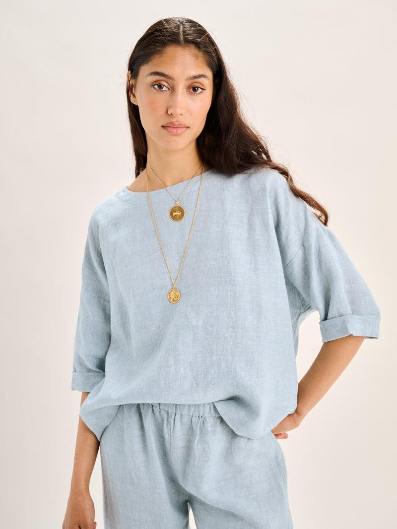Suzie Kondi Saria Top In Linen