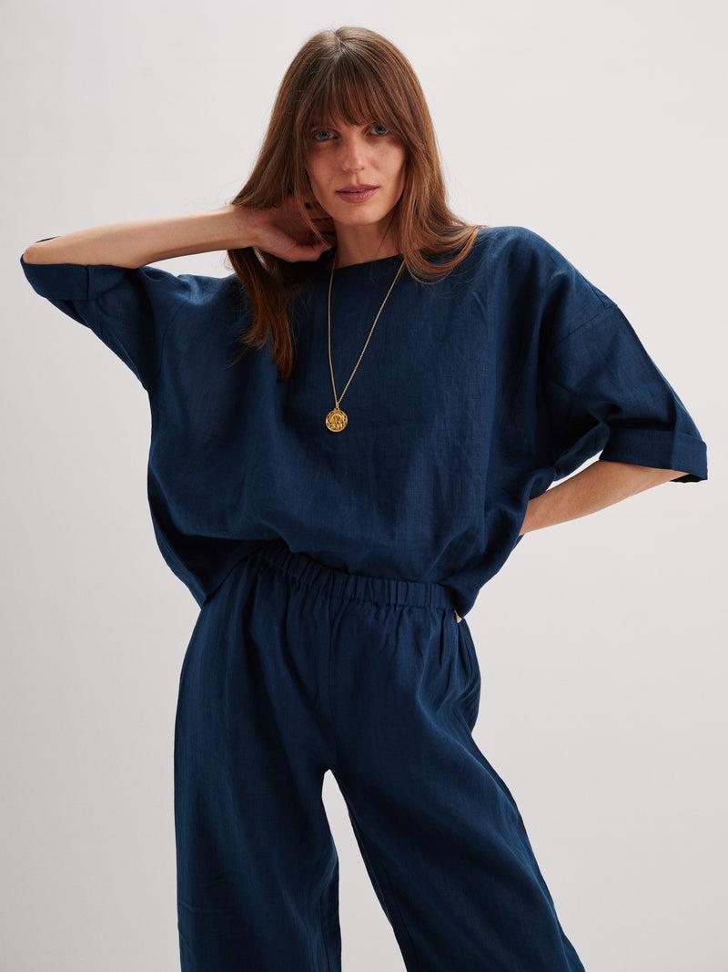 Suzie Kondi Saria Top In Linen